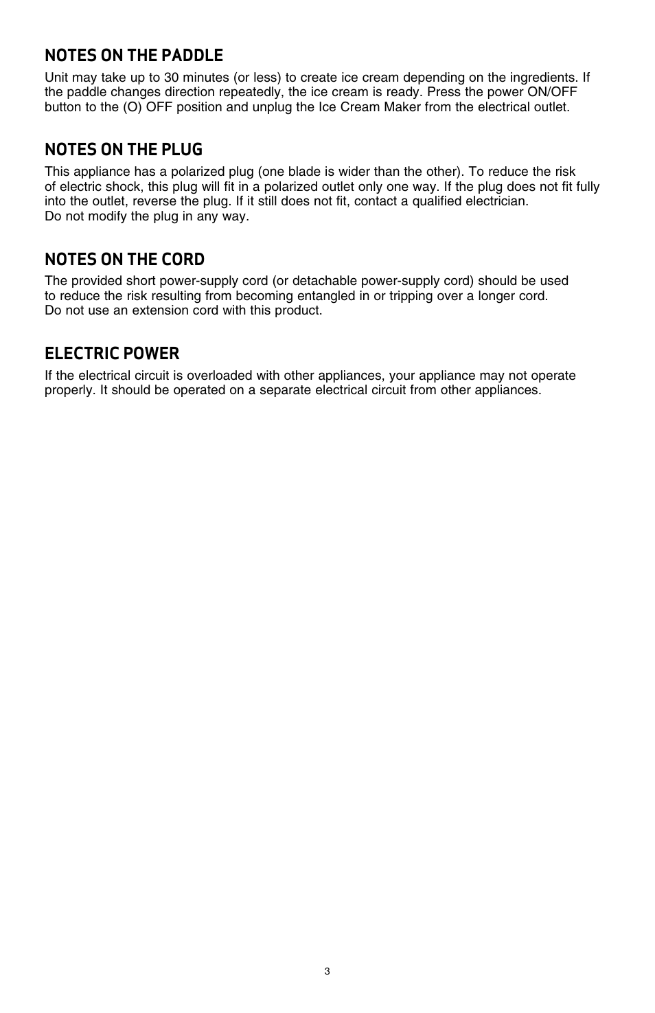 BELLA 13638 1 Liter Ice Cream Maker User Manual | Page 5 / 32