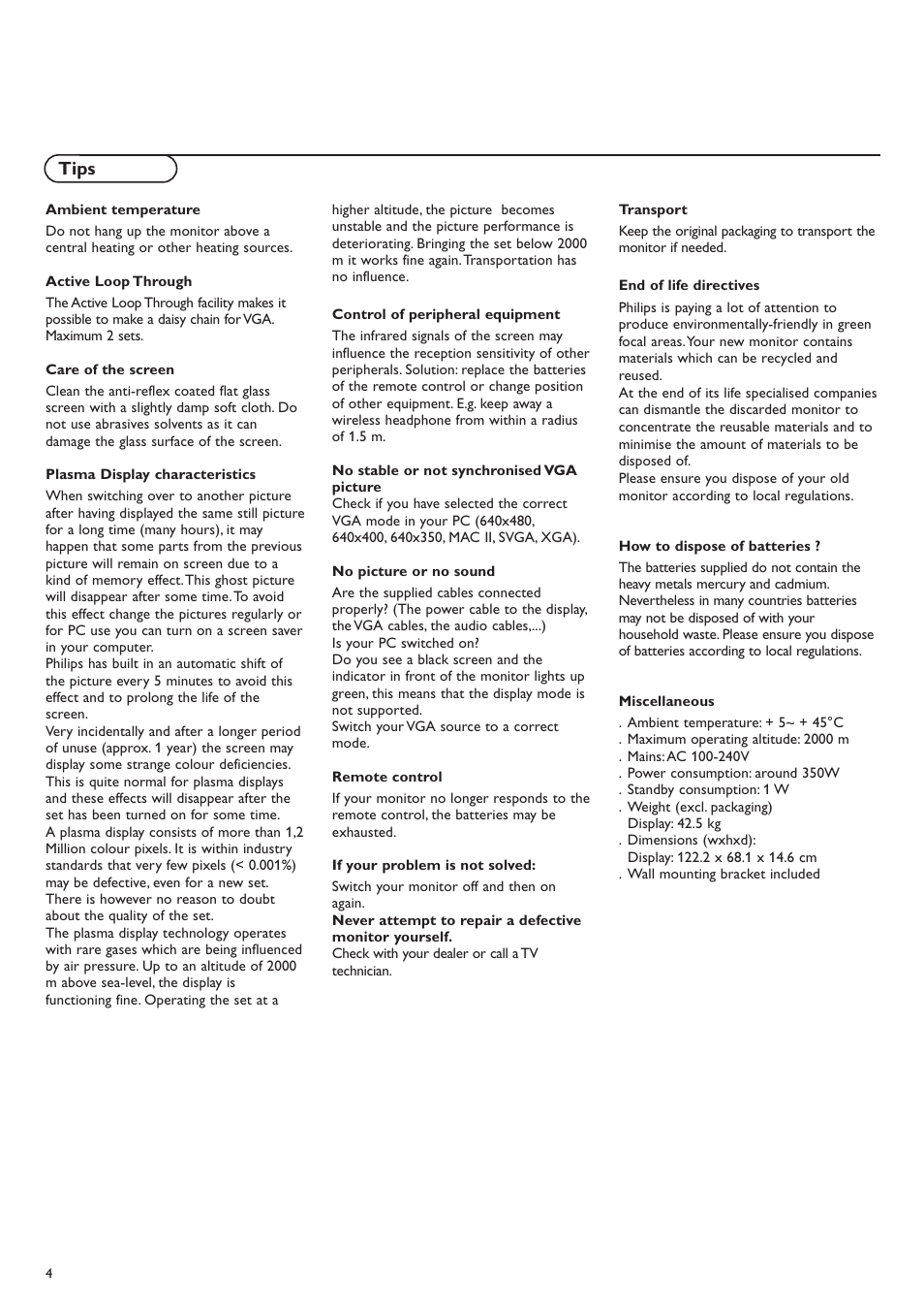 Tips | Apple Mac Monitor User Manual | Page 4 / 4