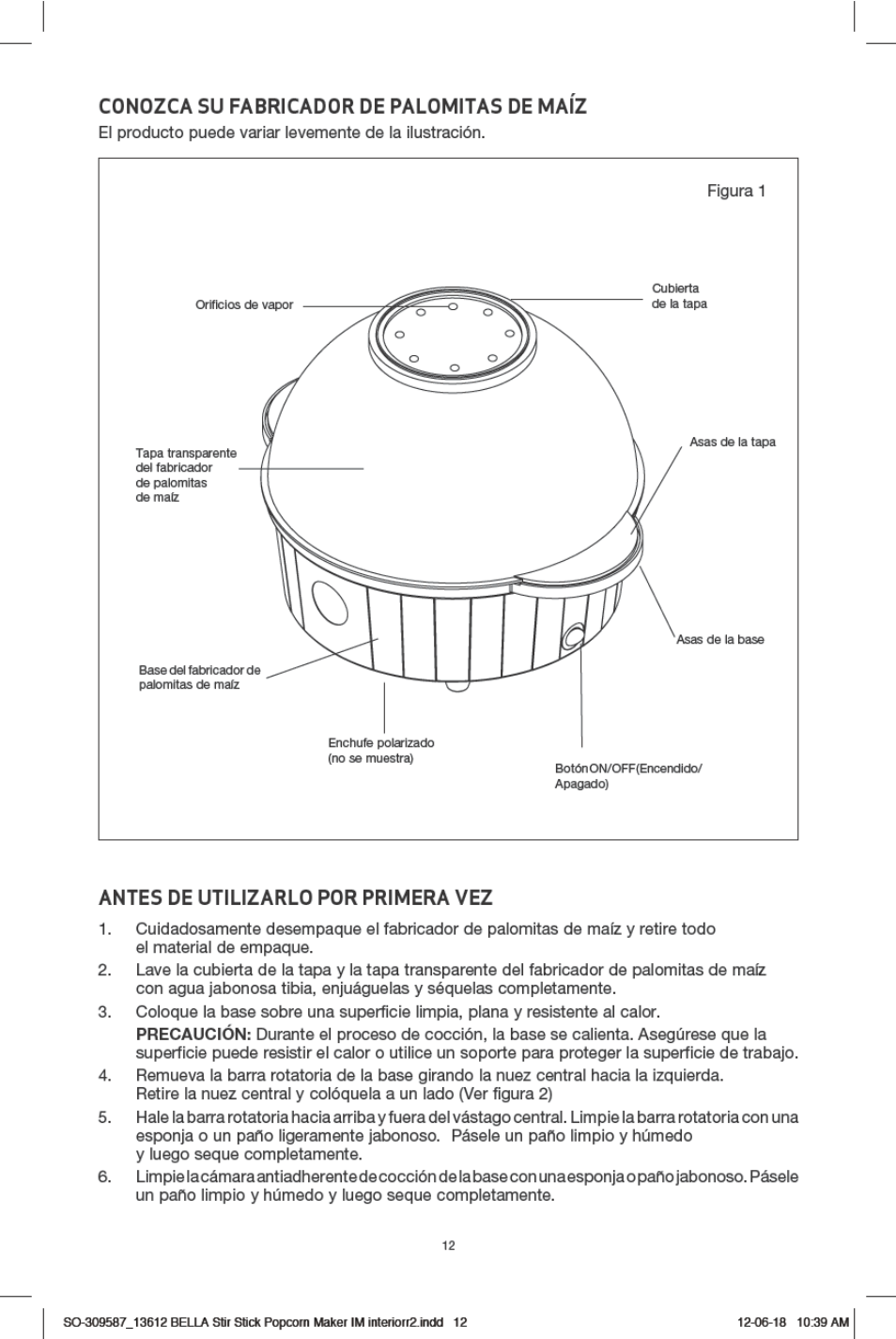 BELLA 13553 Stir Stick Popcorn Maker User Manual | Page 14 / 20