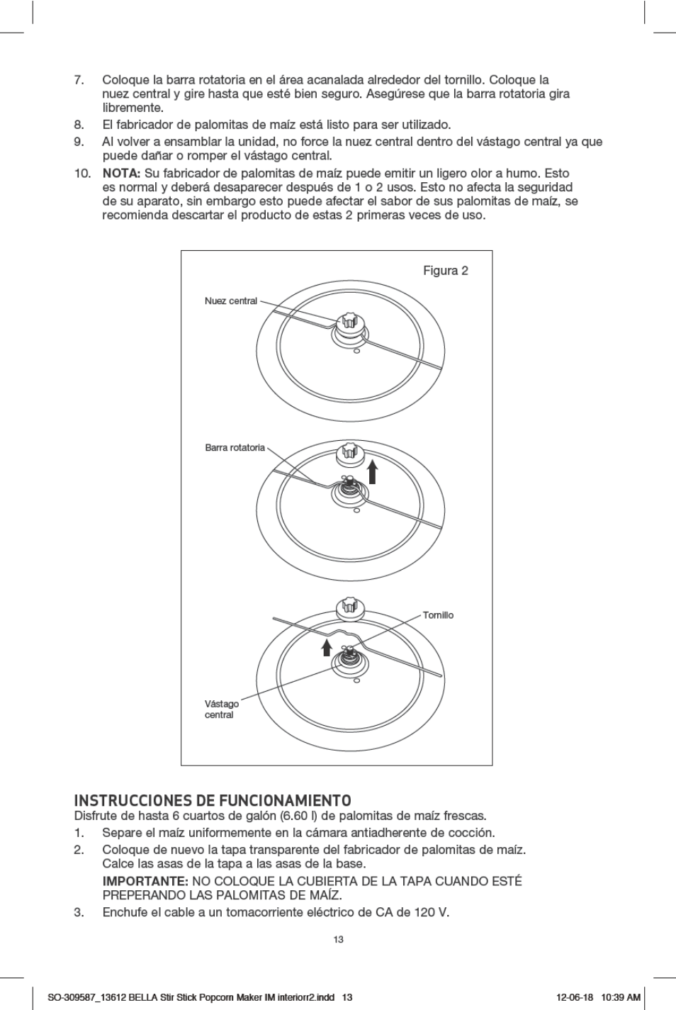 BELLA 13553 Stir Stick Popcorn Maker User Manual | Page 15 / 20