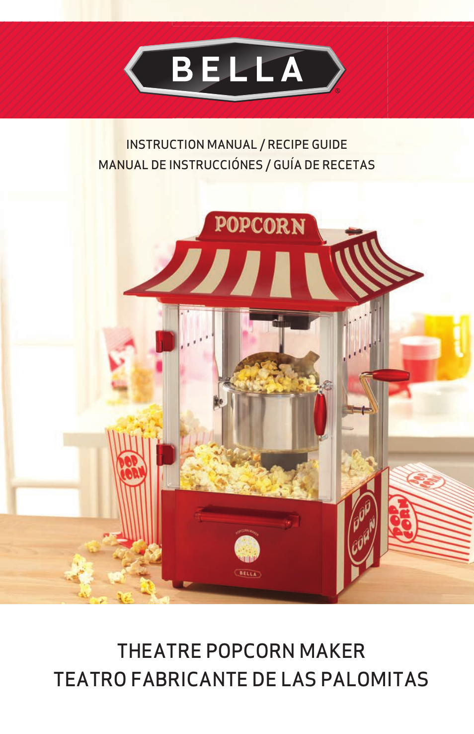 BELLA 13566 Theater Popcorn Maker User Manual | 28 pages