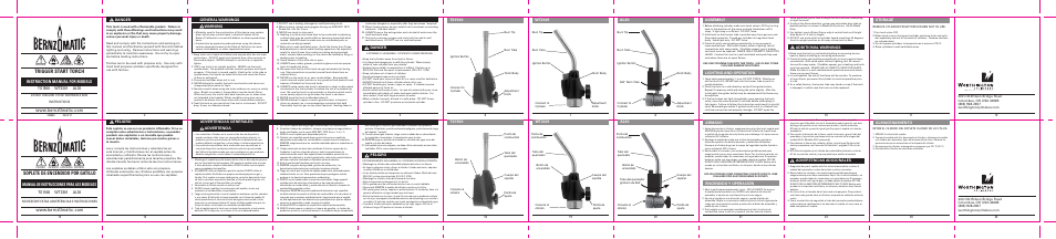 BernzOmatic WPK2301 User Manual | 2 pages