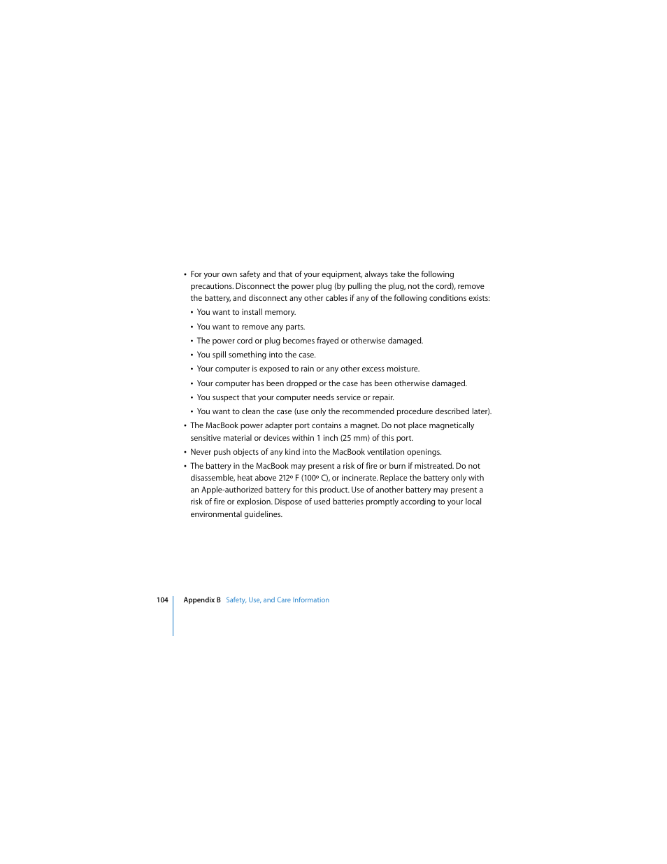 Apple MACBOOK User Manual | Page 104 / 138