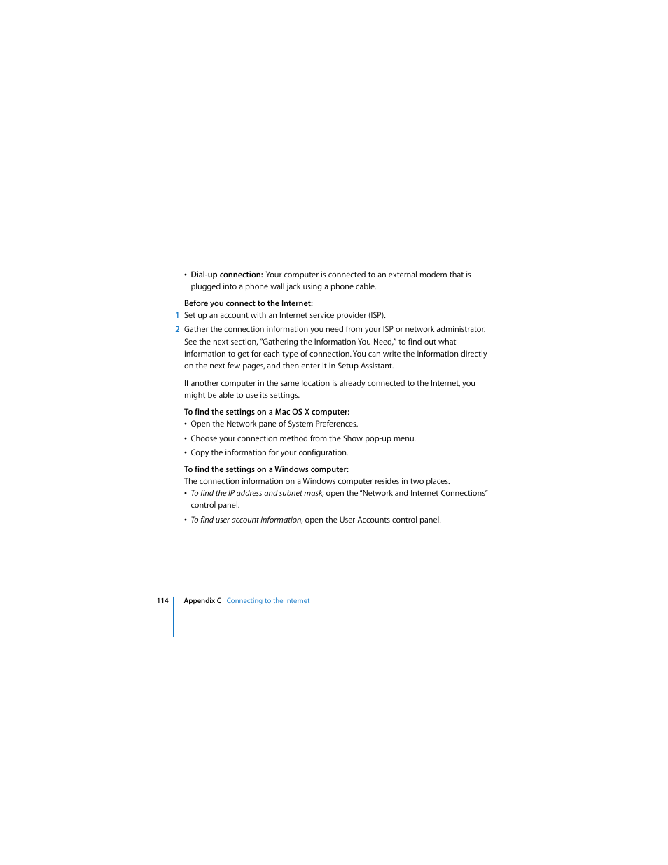 Apple MACBOOK User Manual | Page 114 / 138