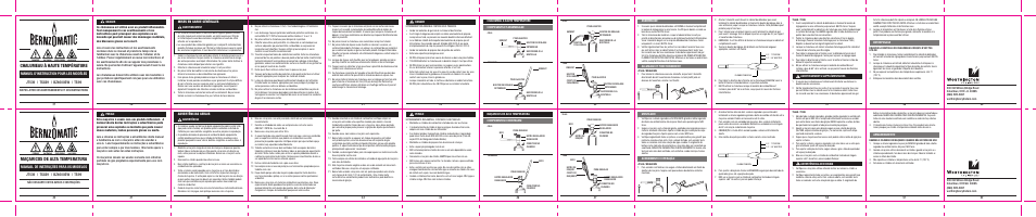 Chalumeau à haute température, Maçaricos de alta temperatura | BernzOmatic BZ4600SW User Manual | Page 2 / 2