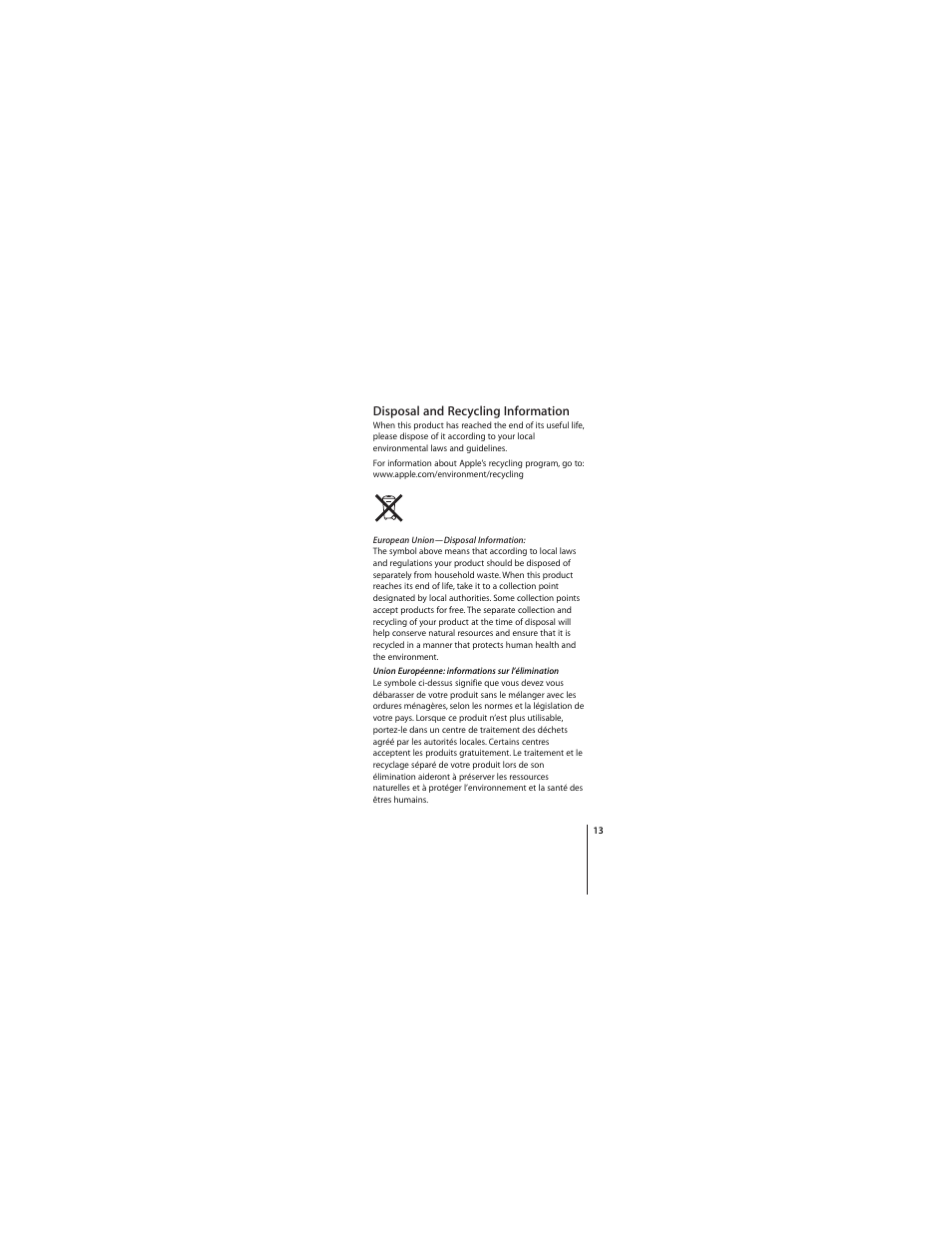 Apple USB Power Adapter User Manual | Page 13 / 16