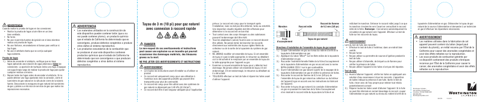 Advertencia, Danger, Avertissement | BernzOmatic GHA-320 User Manual | Page 2 / 2