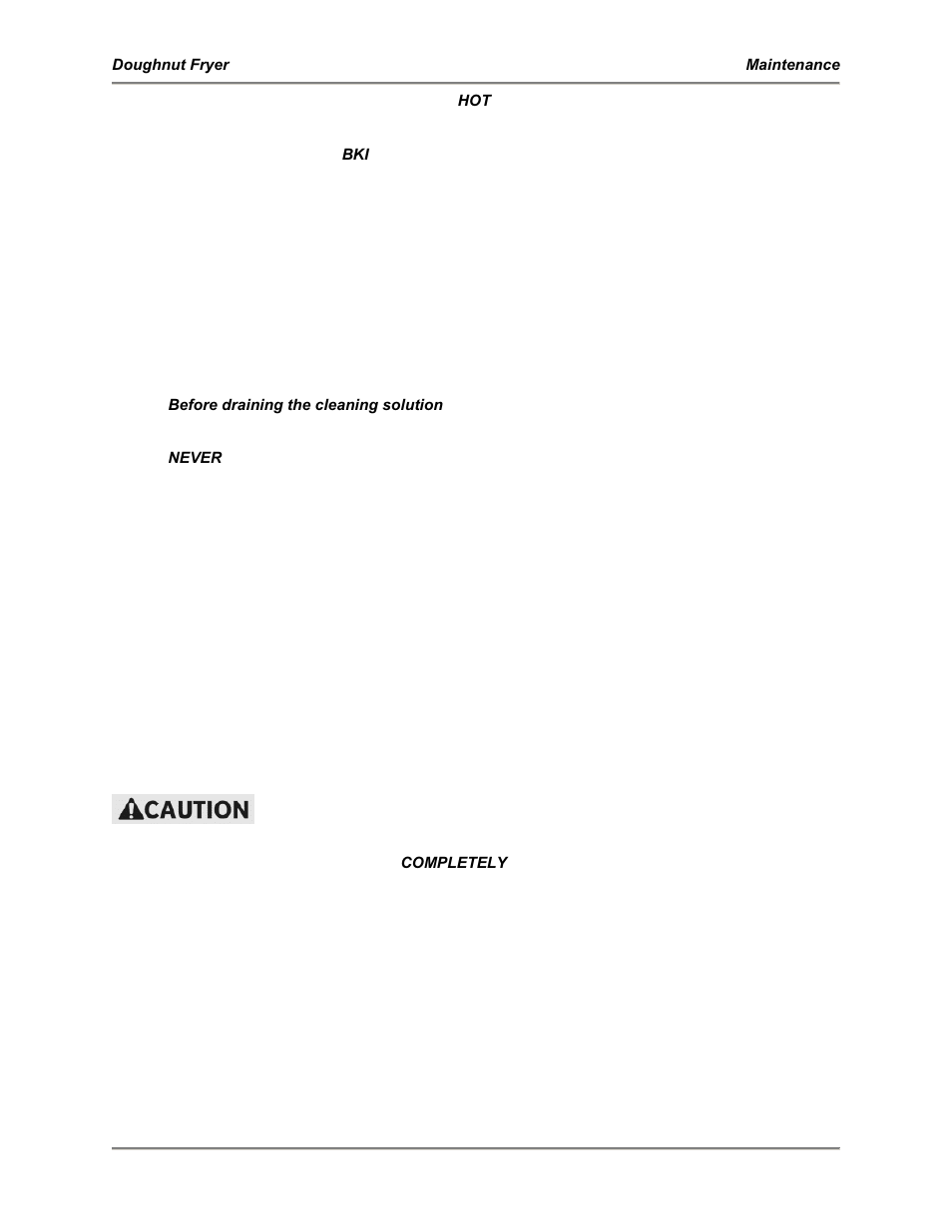 BKI DNF-F Doughnut Fryer User Manual | Page 21 / 24