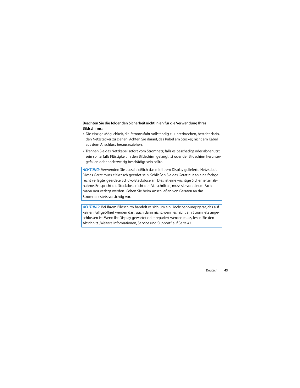 Apple Cinema Display User Manual | Page 43 / 122