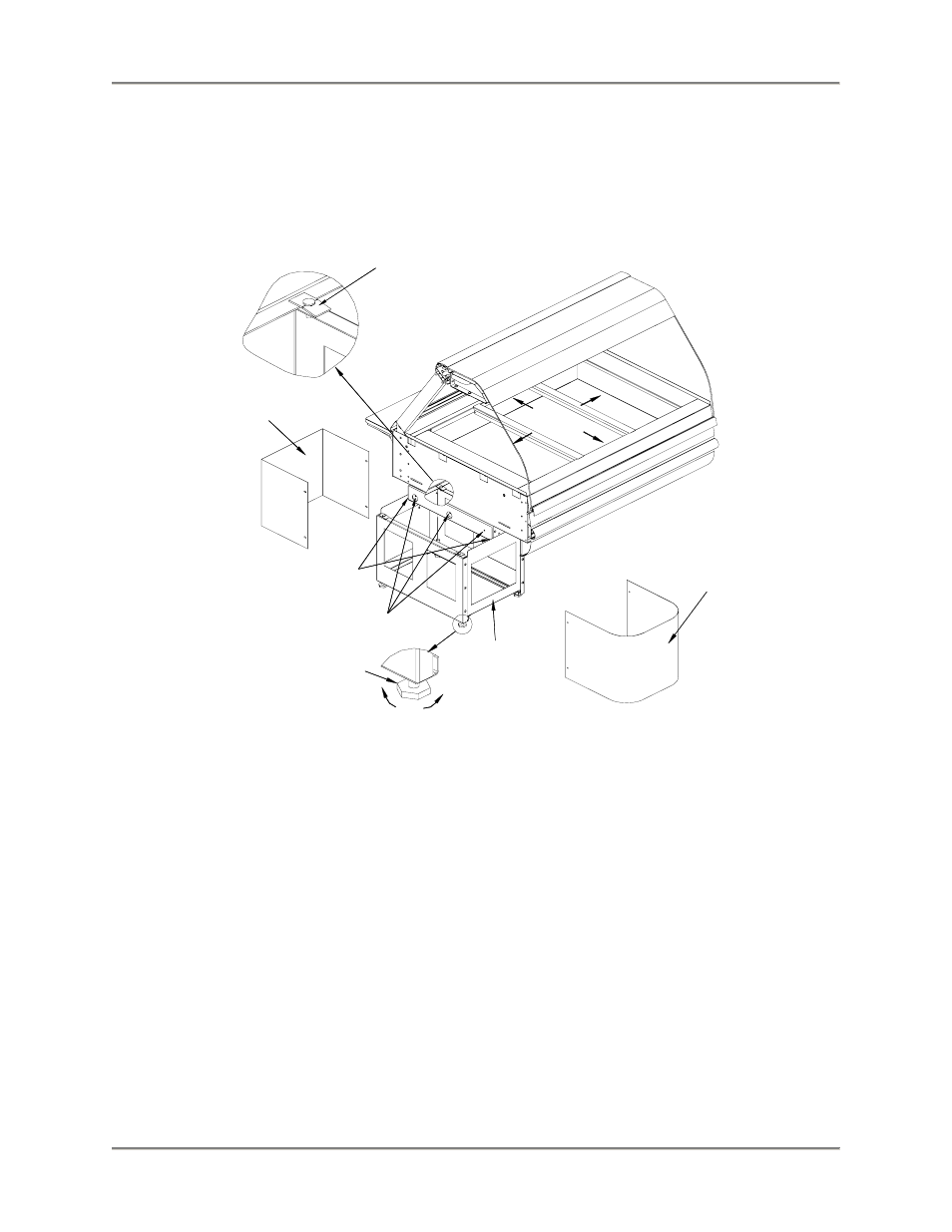 Pedestal model, Leveling | BKI CSW Hot Food Deli Case User Manual | Page 12 / 20