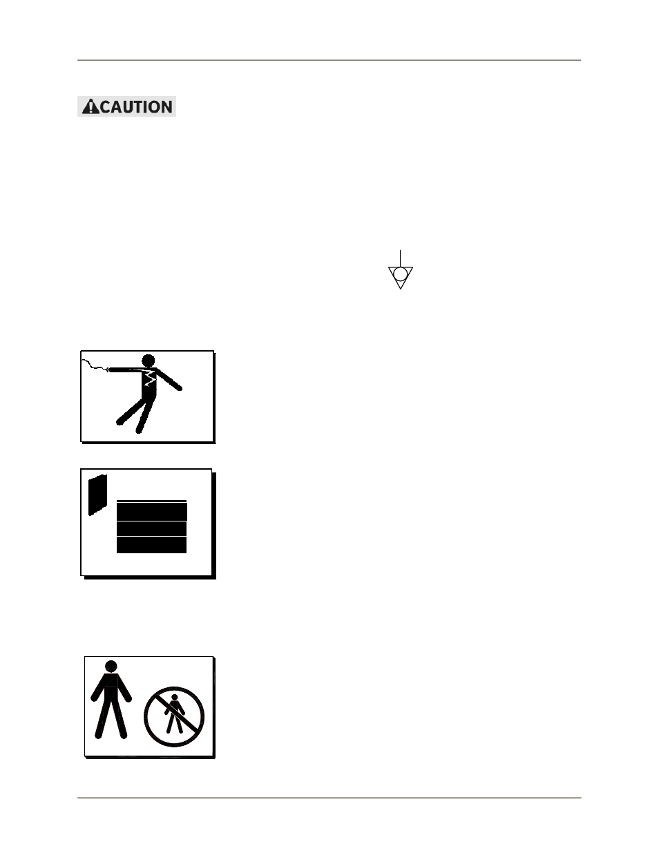 Equipotential ground plane, Beware of high voltage, Keep this manual with the equipment | Protect children, Specific precautions, Safe work practices | BKI TDCG Tiered Display Merchandiser User Manual | Page 5 / 24
