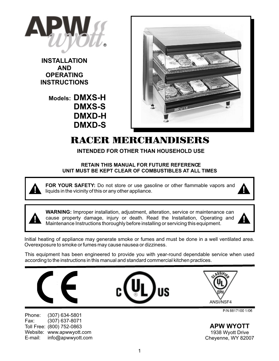 BKI DMXD-S Racer Merchandiser User Manual | 20 pages