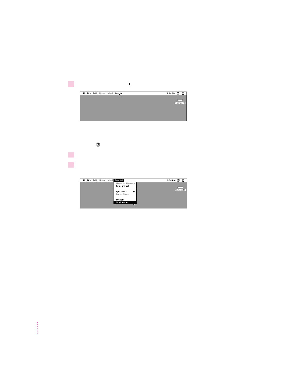 Turning the computer off | Apple Macintosh LC 580 User Manual | Page 20 / 114