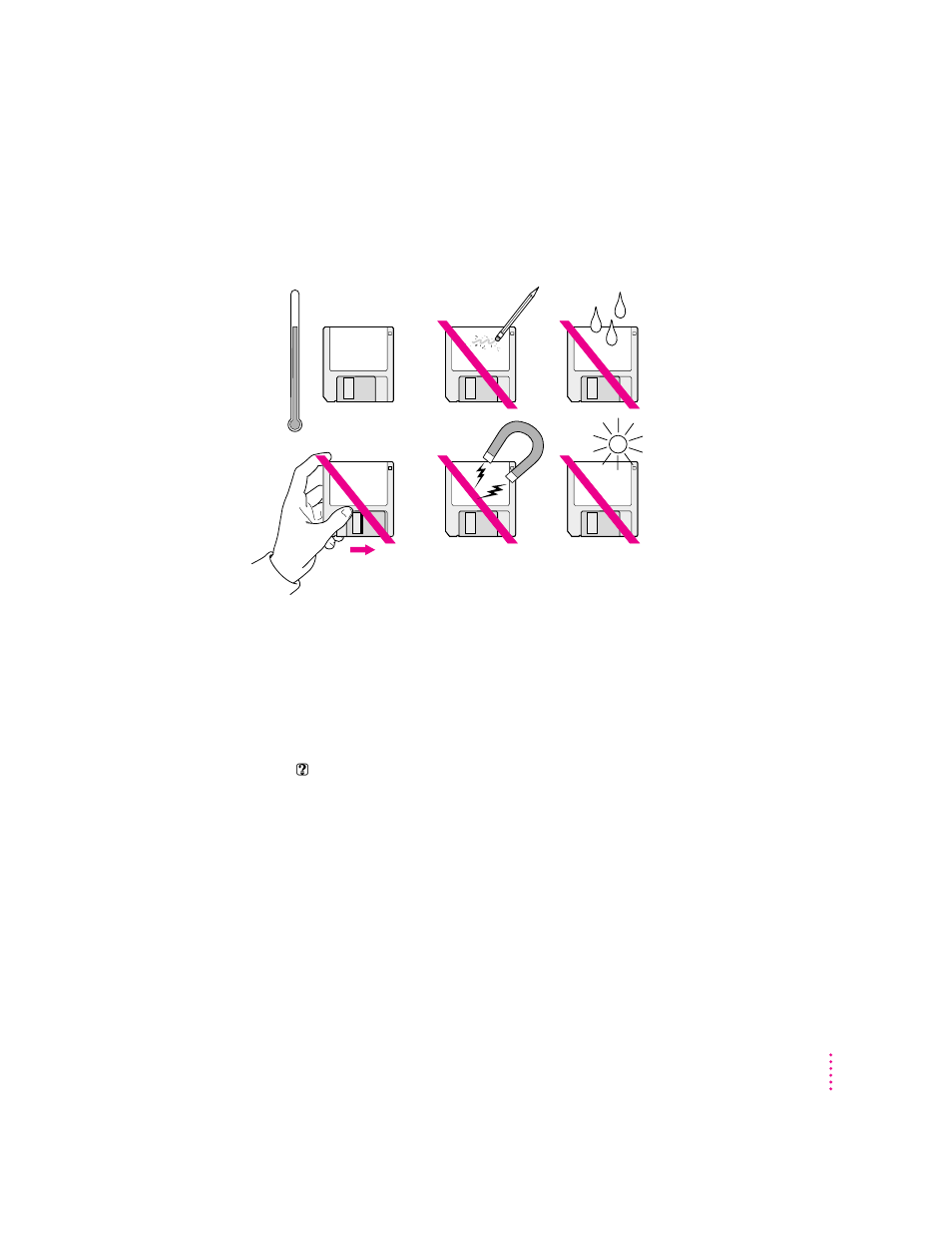 Handling floppy disks ejecting a disk | Apple Macintosh LC 580 User Manual | Page 89 / 114