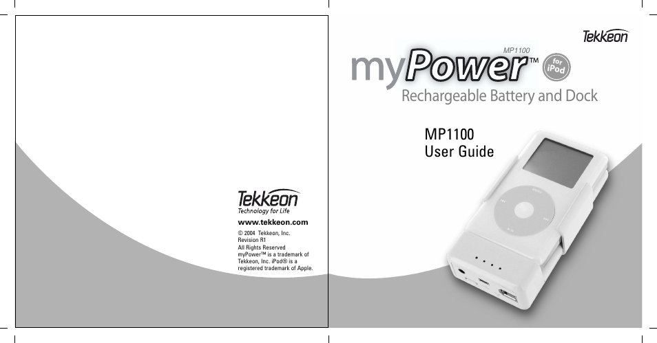 Tekkeon MP1100 User Manual | 8 pages