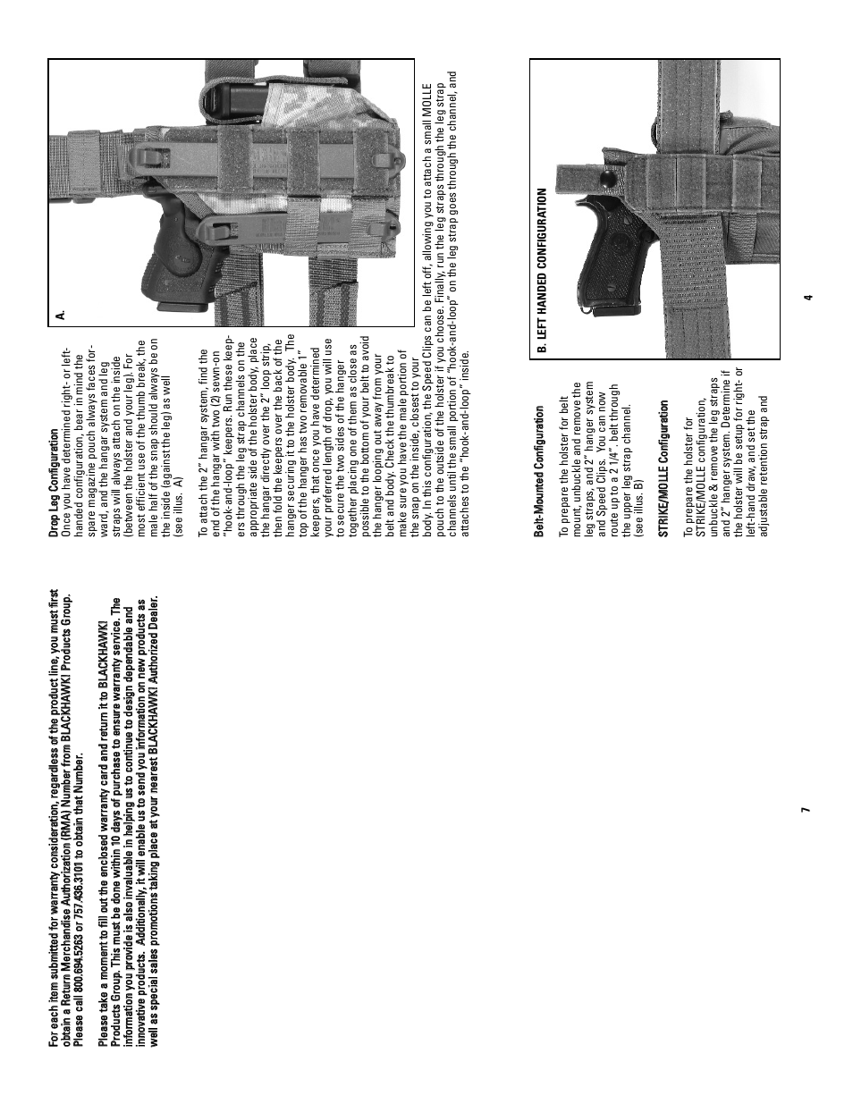BLACKHAWK! OMEGA VI ULTRA HOLSTER User Manual | Page 5 / 6