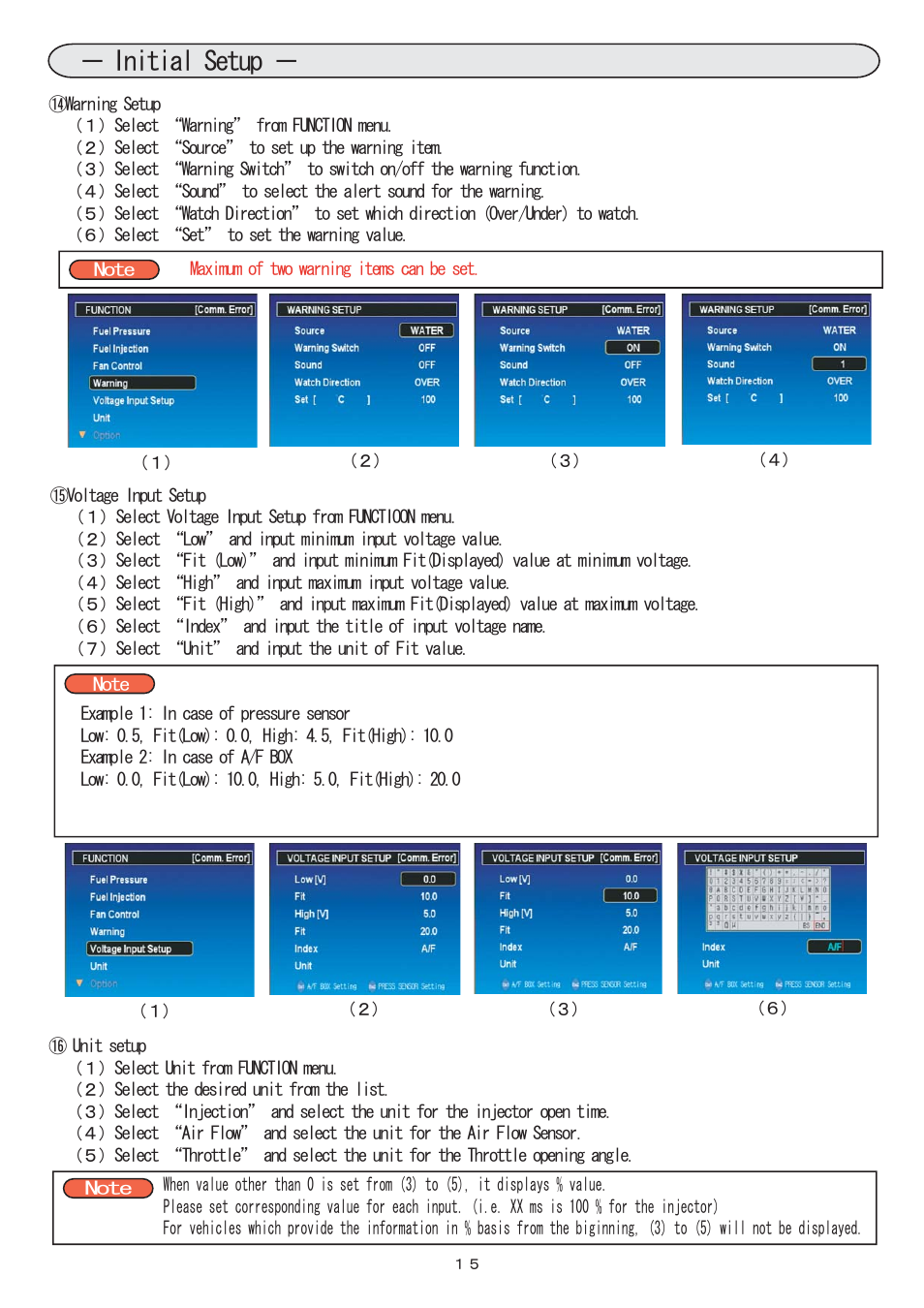 15_initialsetup_3 eng .pdf, Initial setup | BLITZ R-VIT DS User Manual | Page 16 / 21