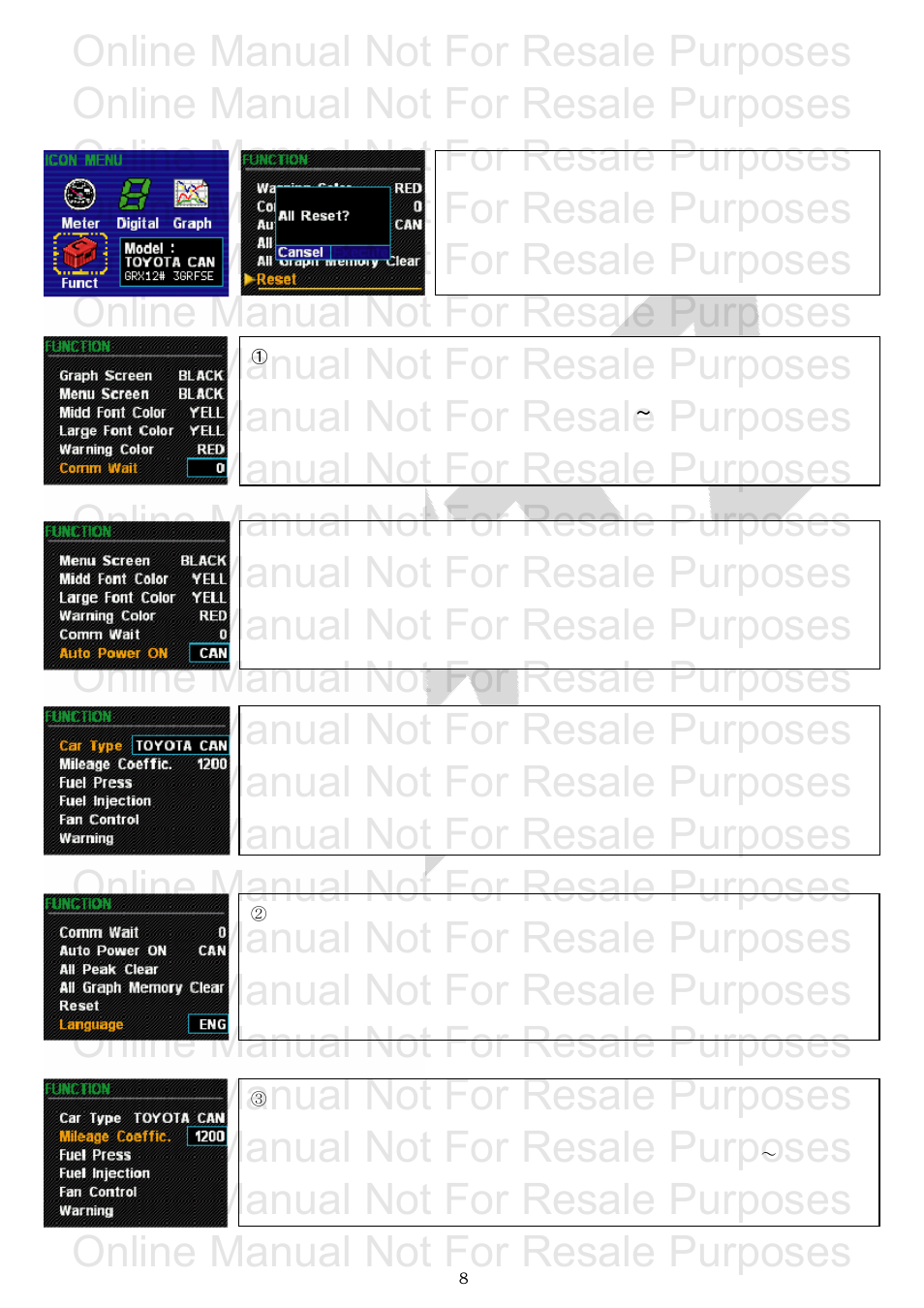 Initial setting, Online manual not for resale purposes | BLITZ R-VIT i-Color User Manual | Page 9 / 19