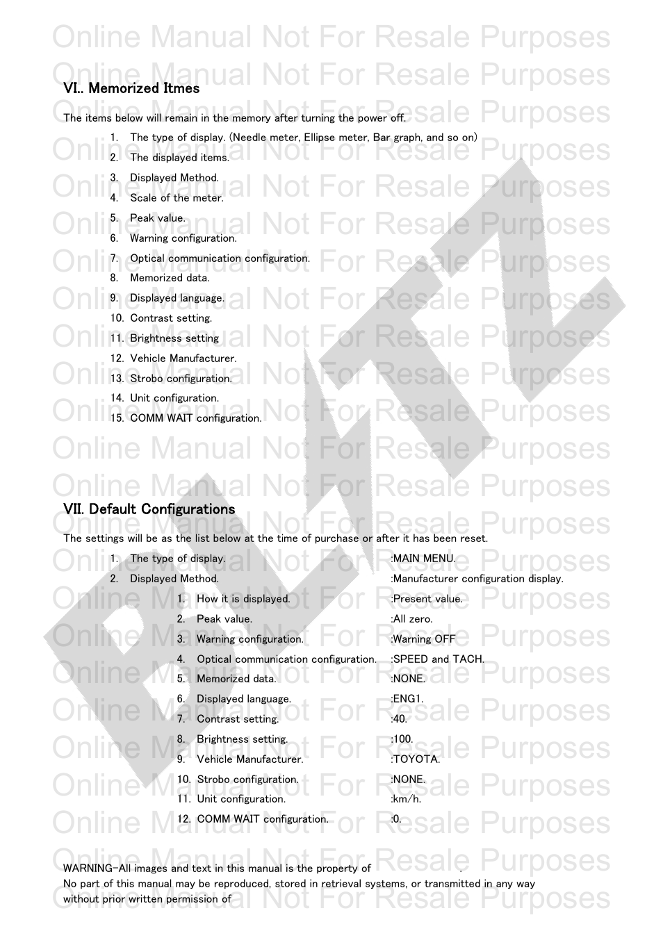 Online manual not for resale purposes | BLITZ R-VIT Type 1 User Manual | Page 29 / 29