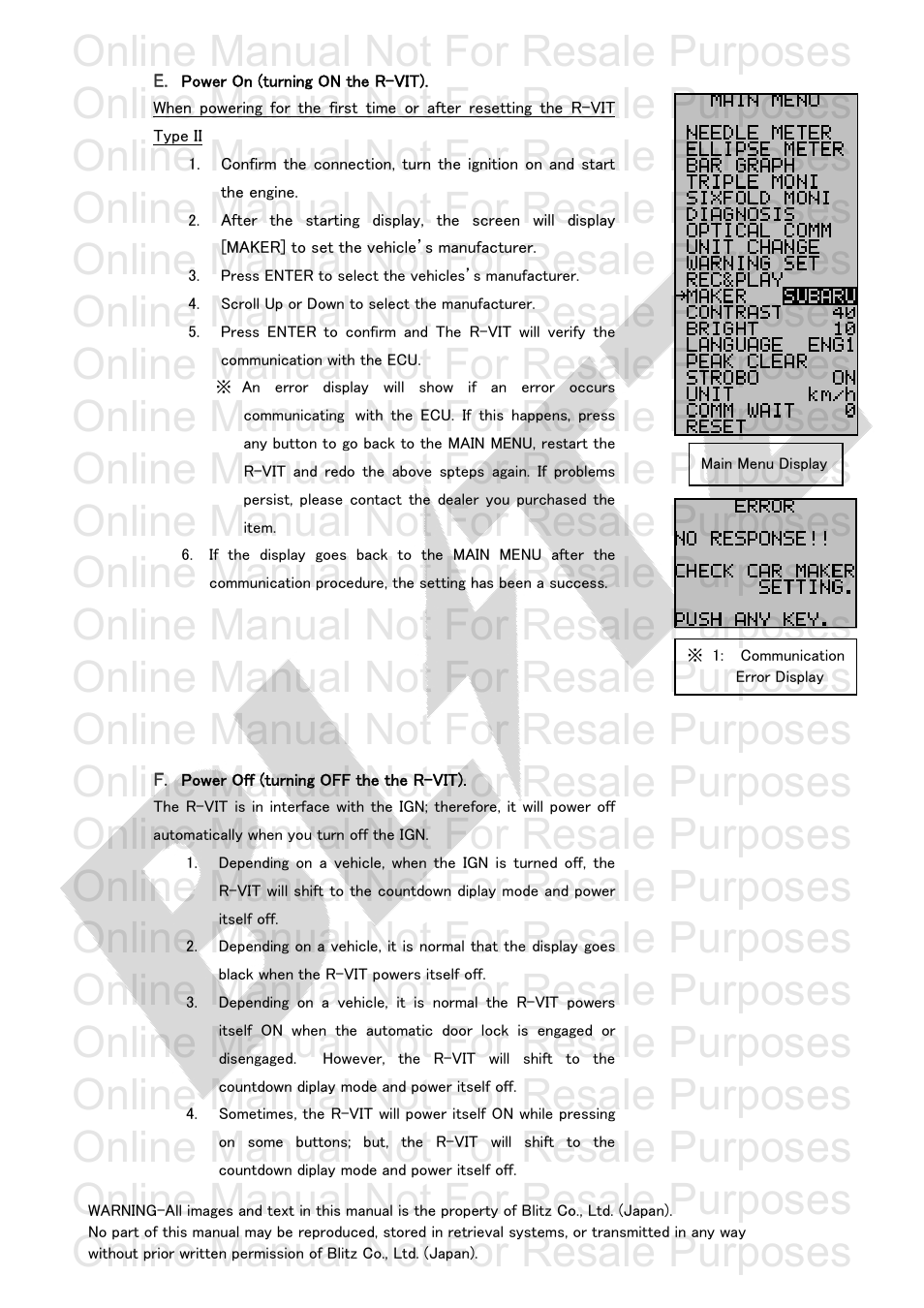 Online manual not for resale purposes | BLITZ R-VIT Type 2 User Manual | Page 10 / 29