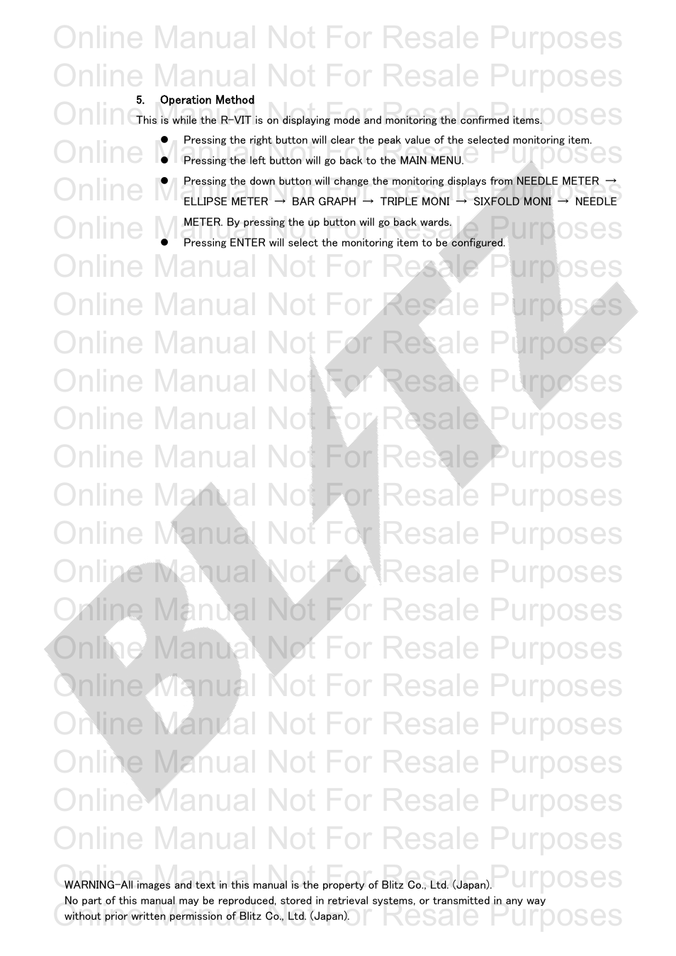 Online manual not for resale purposes | BLITZ R-VIT Type 2 User Manual | Page 12 / 29