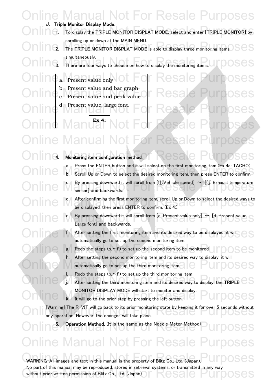 Online manual not for resale purposes | BLITZ R-VIT Type 2 User Manual | Page 15 / 29