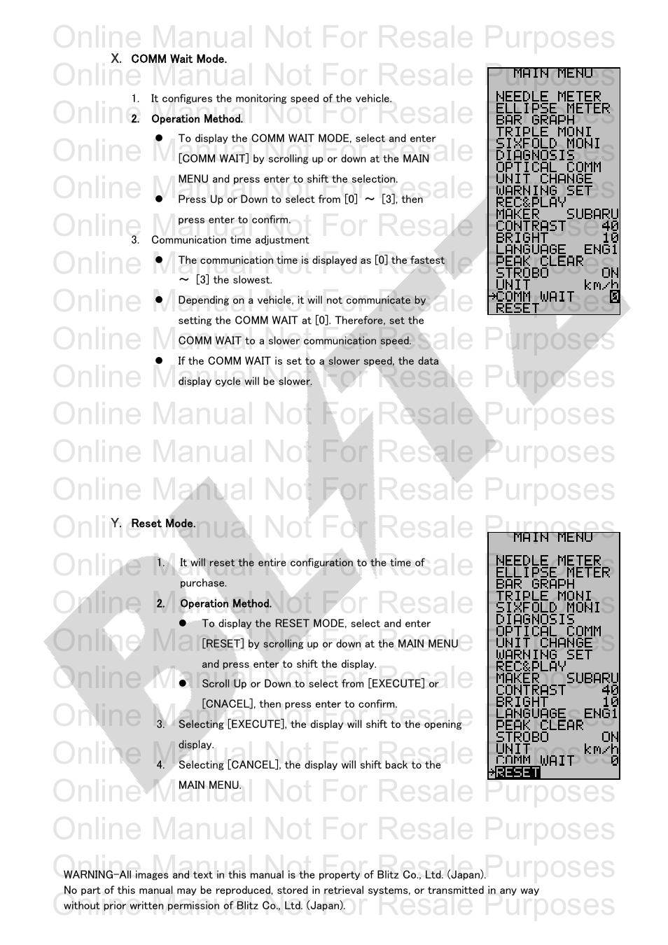 Online manual not for resale purposes | BLITZ R-VIT Type 2 User Manual | Page 27 / 29