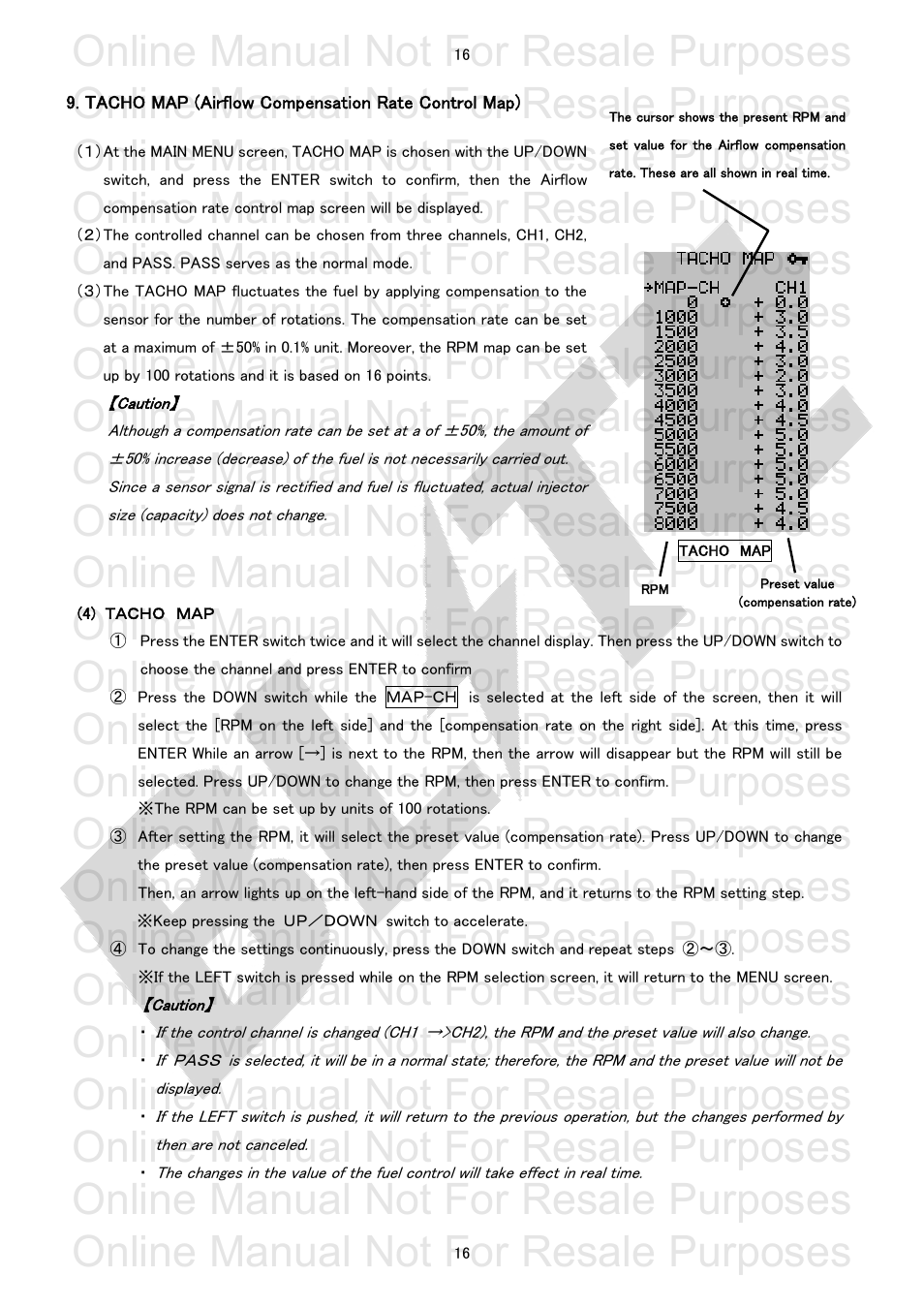 Online manual not for resale purposes | BLITZ R-FIT-Fuel Intensity Tracer User Manual | Page 17 / 29