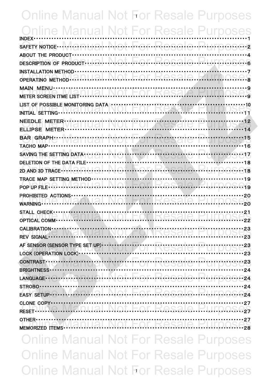 Online manual not for resale purposes | BLITZ R-FIT-Fuel Intensity Tracer User Manual | Page 2 / 29