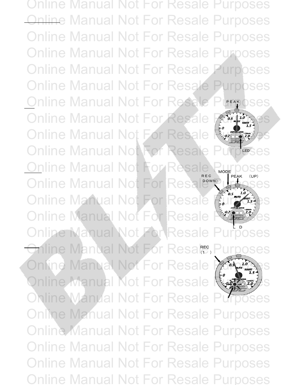 Online manual not for resale purposes | BLITZ DCII Meters User Manual | Page 6 / 10