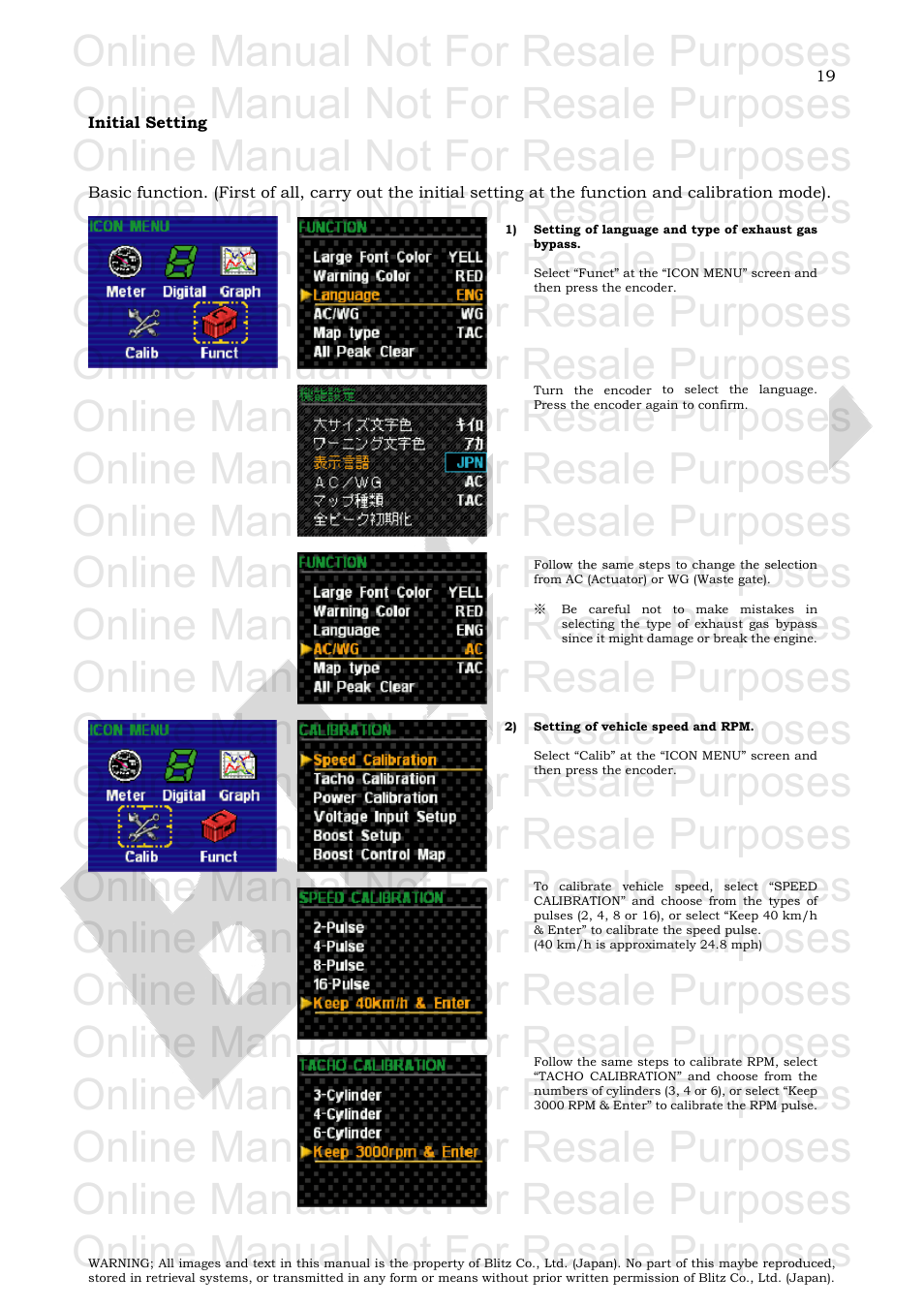 Online manual not for resale purposes | BLITZ SBC i-Color User Manual | Page 20 / 42