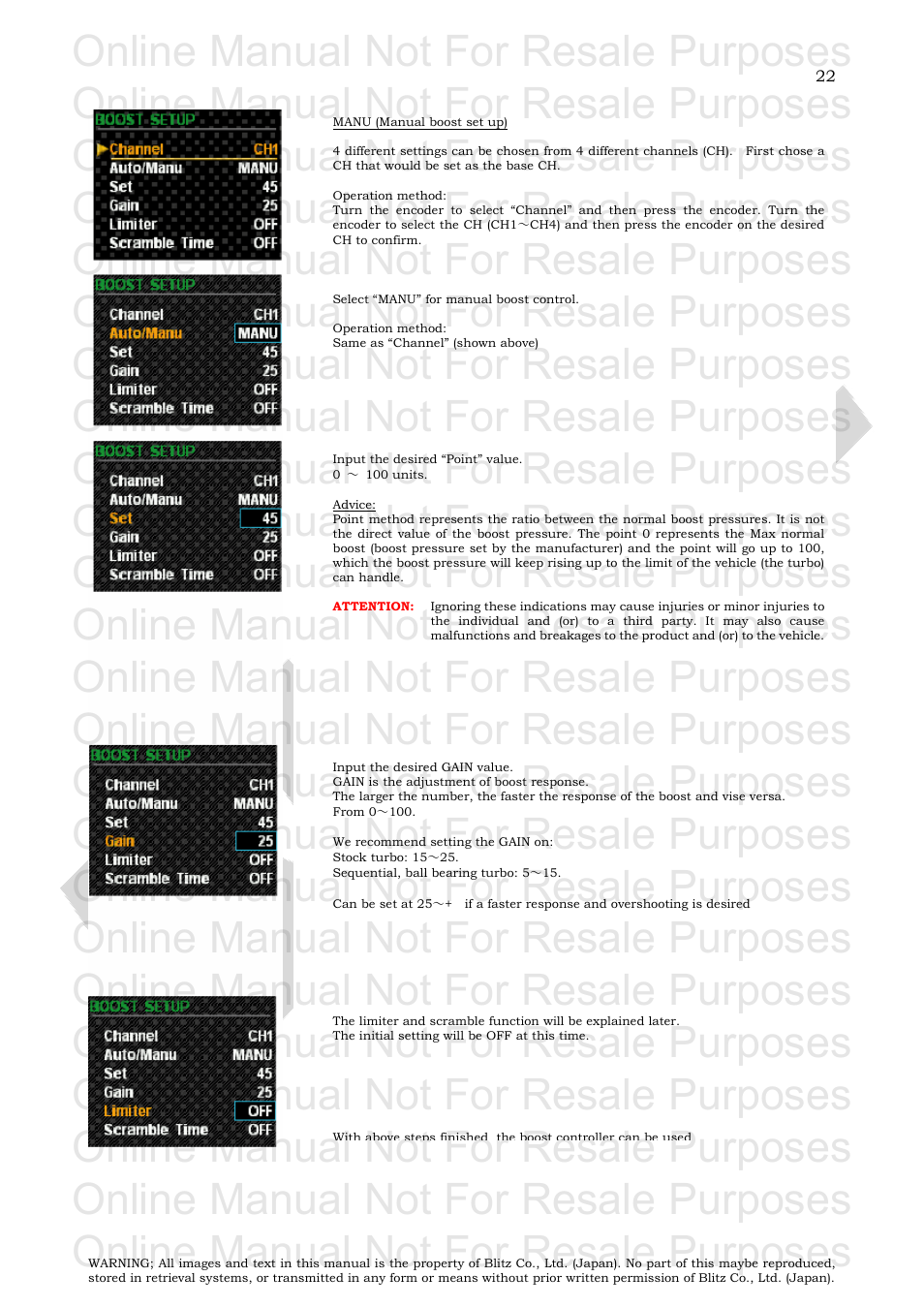 Online manual not for resale purposes | BLITZ SBC i-Color User Manual | Page 23 / 42