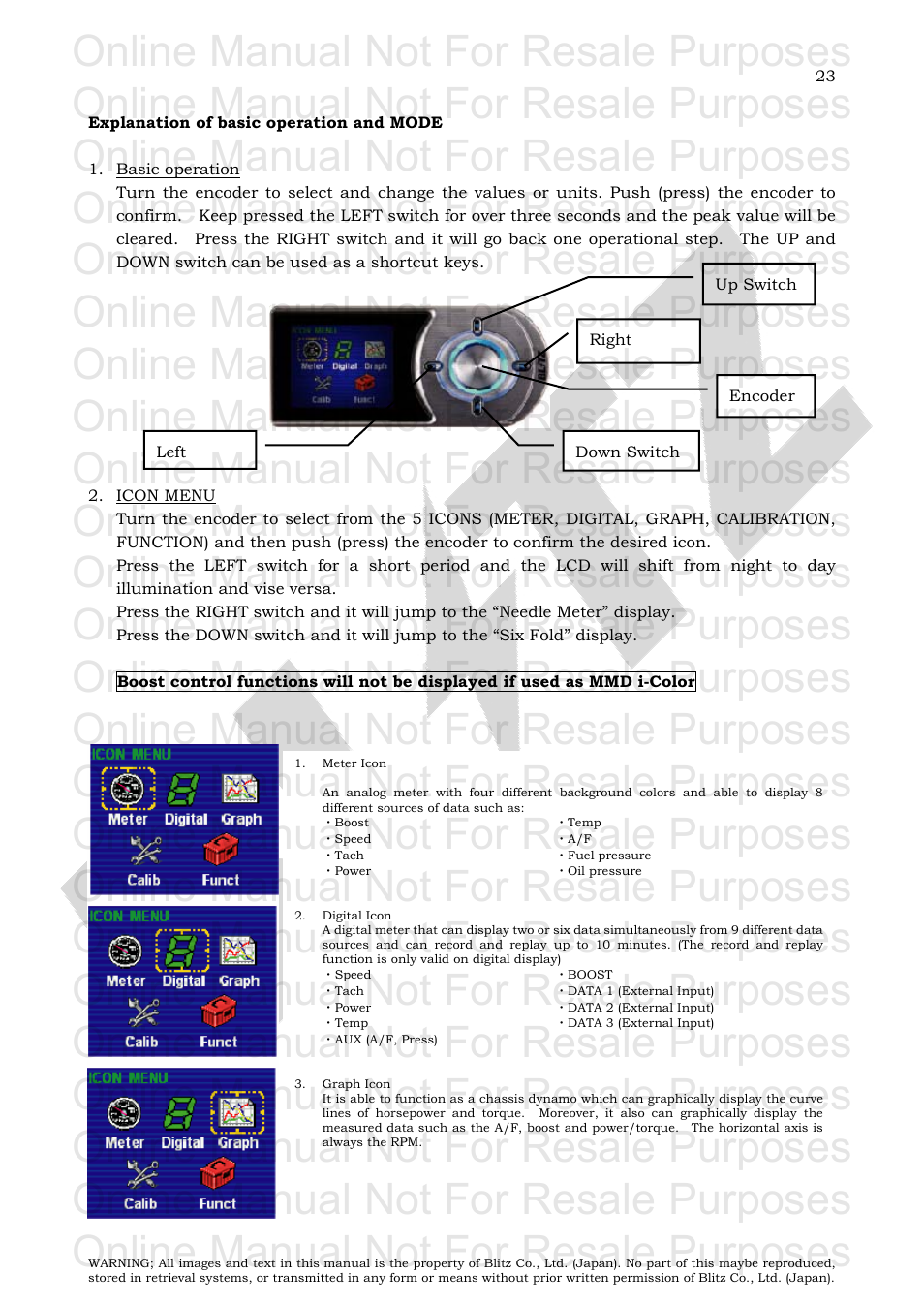 Online manual not for resale purposes | BLITZ SBC i-Color User Manual | Page 24 / 42
