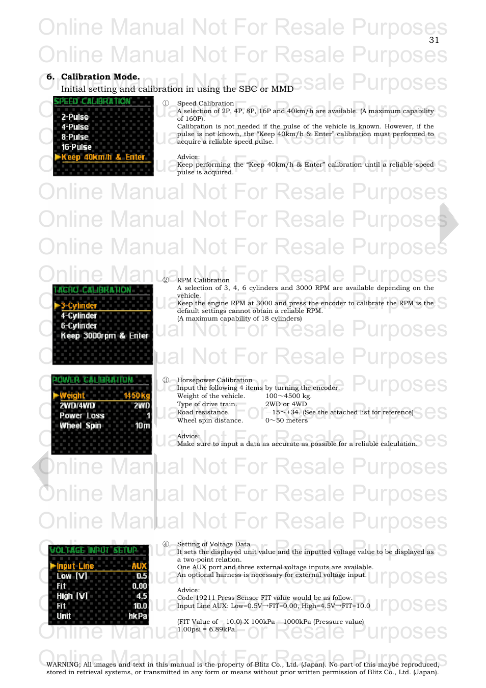 Online manual not for resale purposes | BLITZ SBC i-Color User Manual | Page 32 / 42