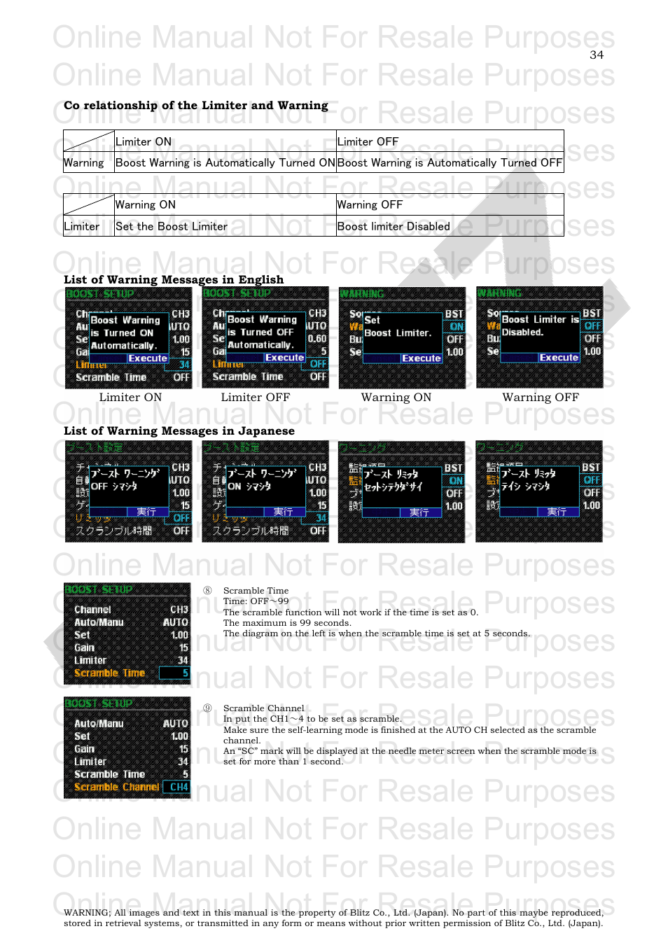 Online manual not for resale purposes | BLITZ SBC i-Color User Manual | Page 35 / 42