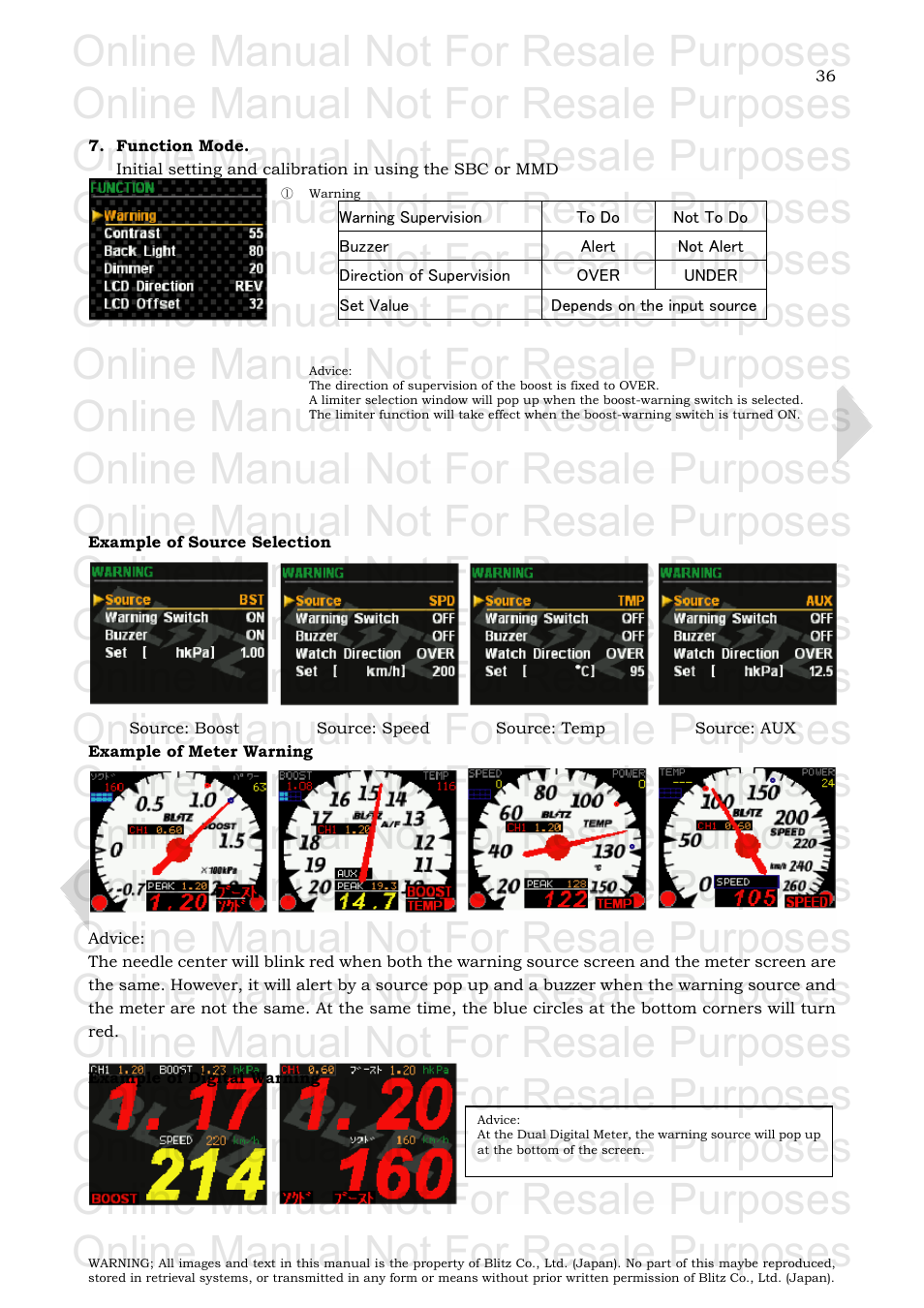 Online manual not for resale purposes | BLITZ SBC i-Color User Manual | Page 37 / 42