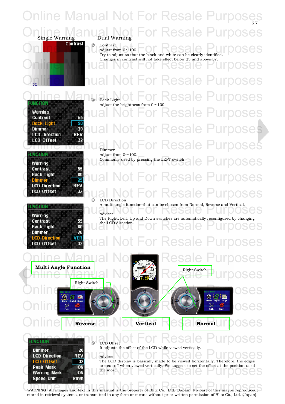 Online manual not for resale purposes | BLITZ SBC i-Color User Manual | Page 38 / 42