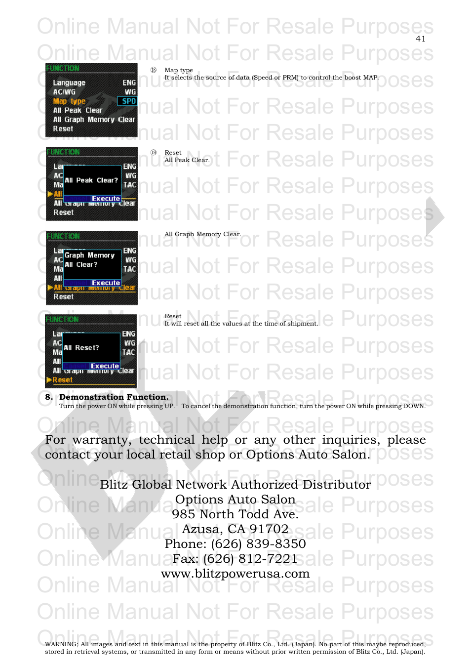 Online manual not for resale purposes | BLITZ SBC i-Color User Manual | Page 42 / 42