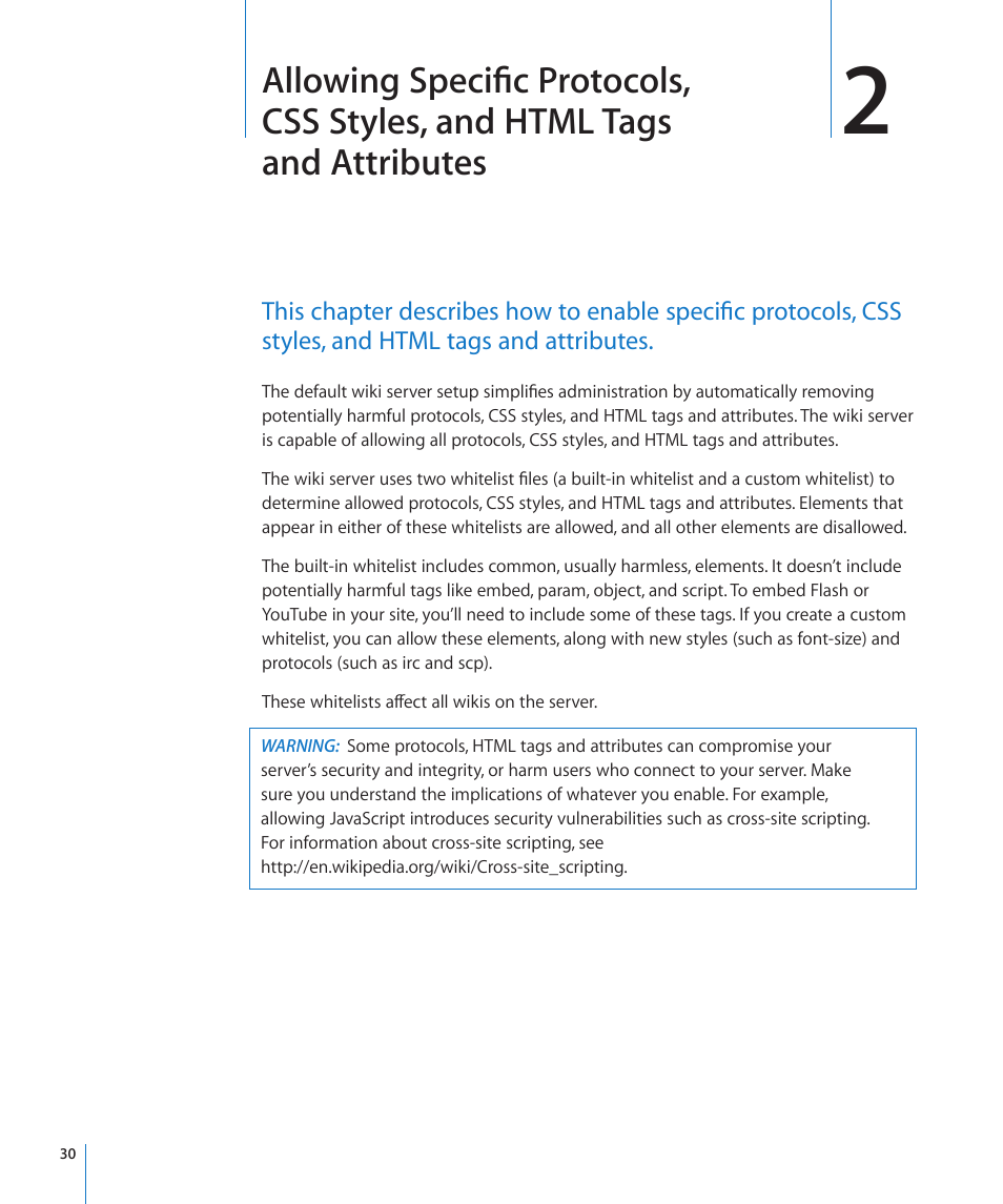 And attributes | Apple Mac OS X Server (Extending Your Wiki Server For Version 10.5 Leopard) User Manual | Page 30 / 45