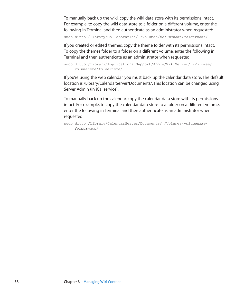 Apple Mac OS X Server (Extending Your Wiki Server For Version 10.5 Leopard) User Manual | Page 38 / 45
