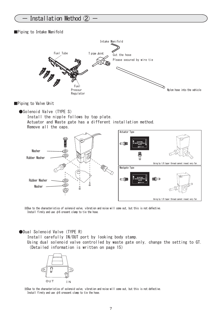 7_取り付け手順と方法, Installation method | BLITZ SBC Type-S & R User Manual | Page 8 / 18