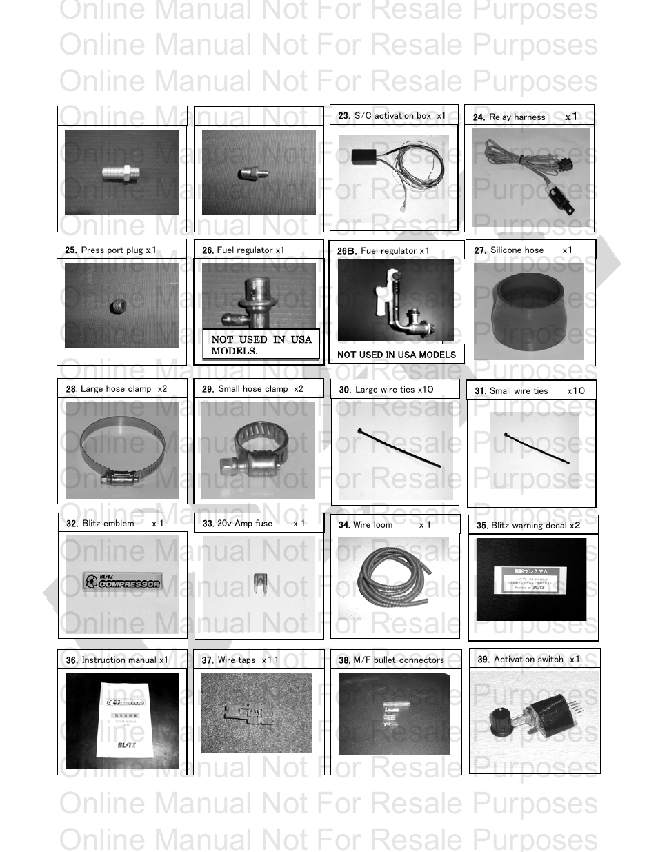 Online manual not for resale purposes | BLITZ Scion xB-xA Compressor System User Manual | Page 4 / 23
