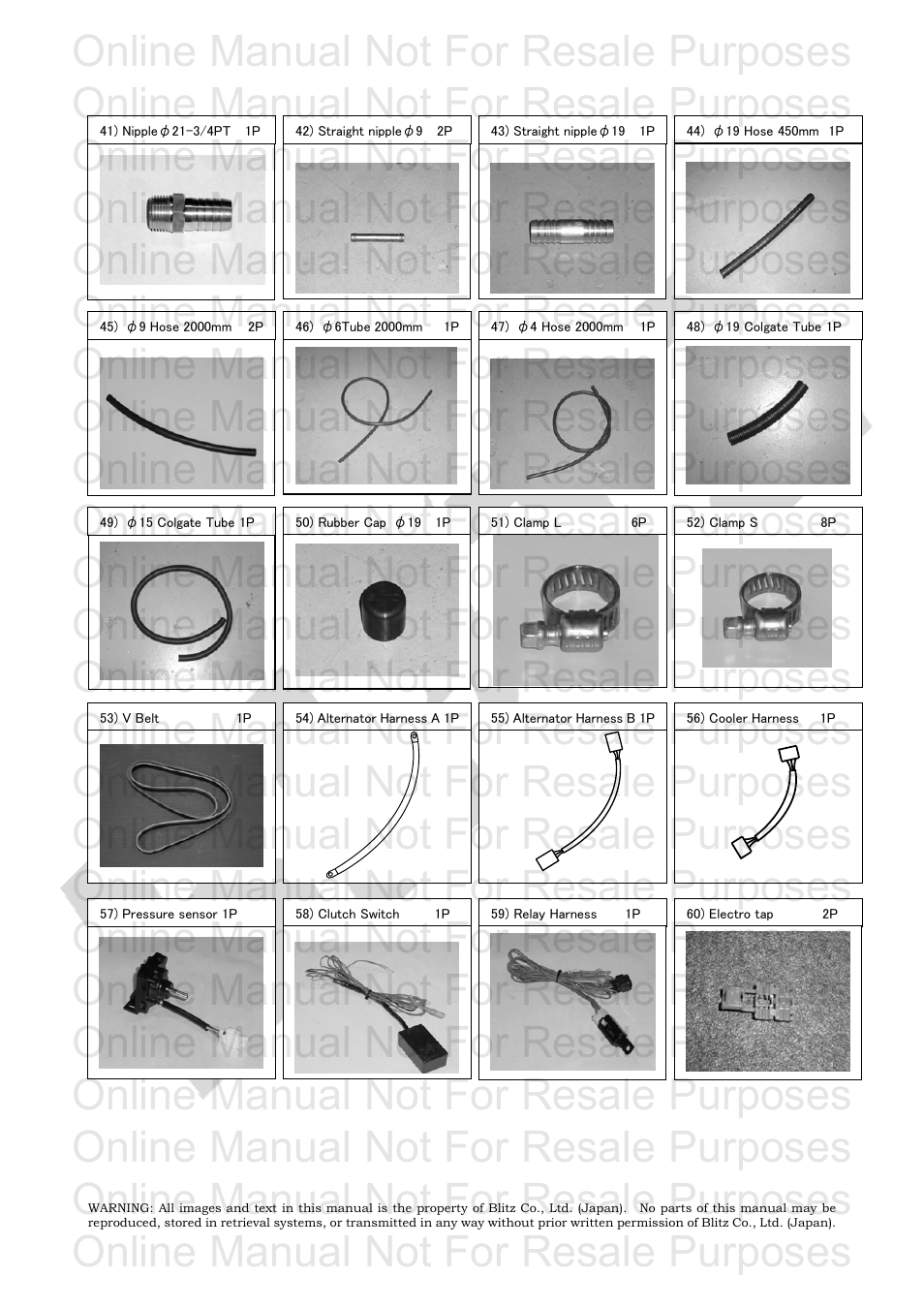Online manual not for resale purposes | BLITZ Toyota Celica Compressor System User Manual | Page 7 / 36
