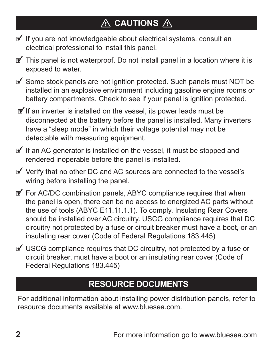 Blue Sea Systems 1408 M-Series Dual Circuit Plus, Main + 3 Position CLB Vertical User Manual | Page 4 / 20