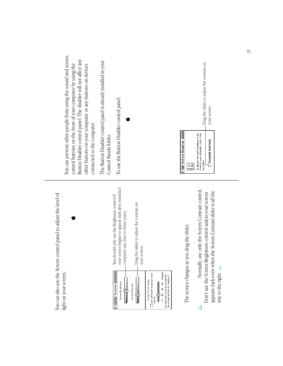 Using the screen control panel | Apple Macintosh LC 550 User Manual | Page 28 / 37