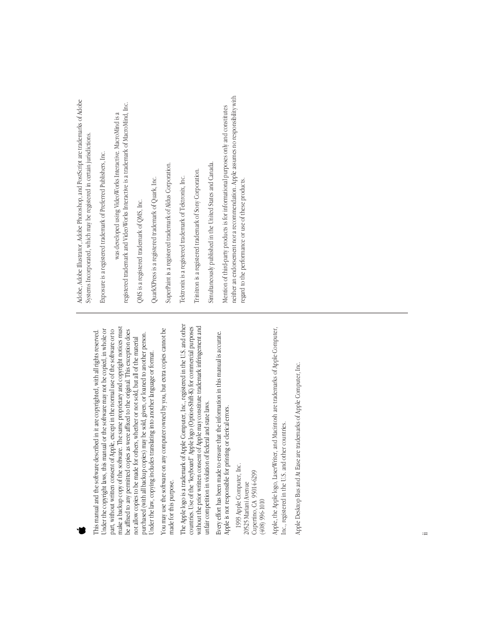 Apple computer , inc | Apple Macintosh LC 550 User Manual | Page 3 / 37