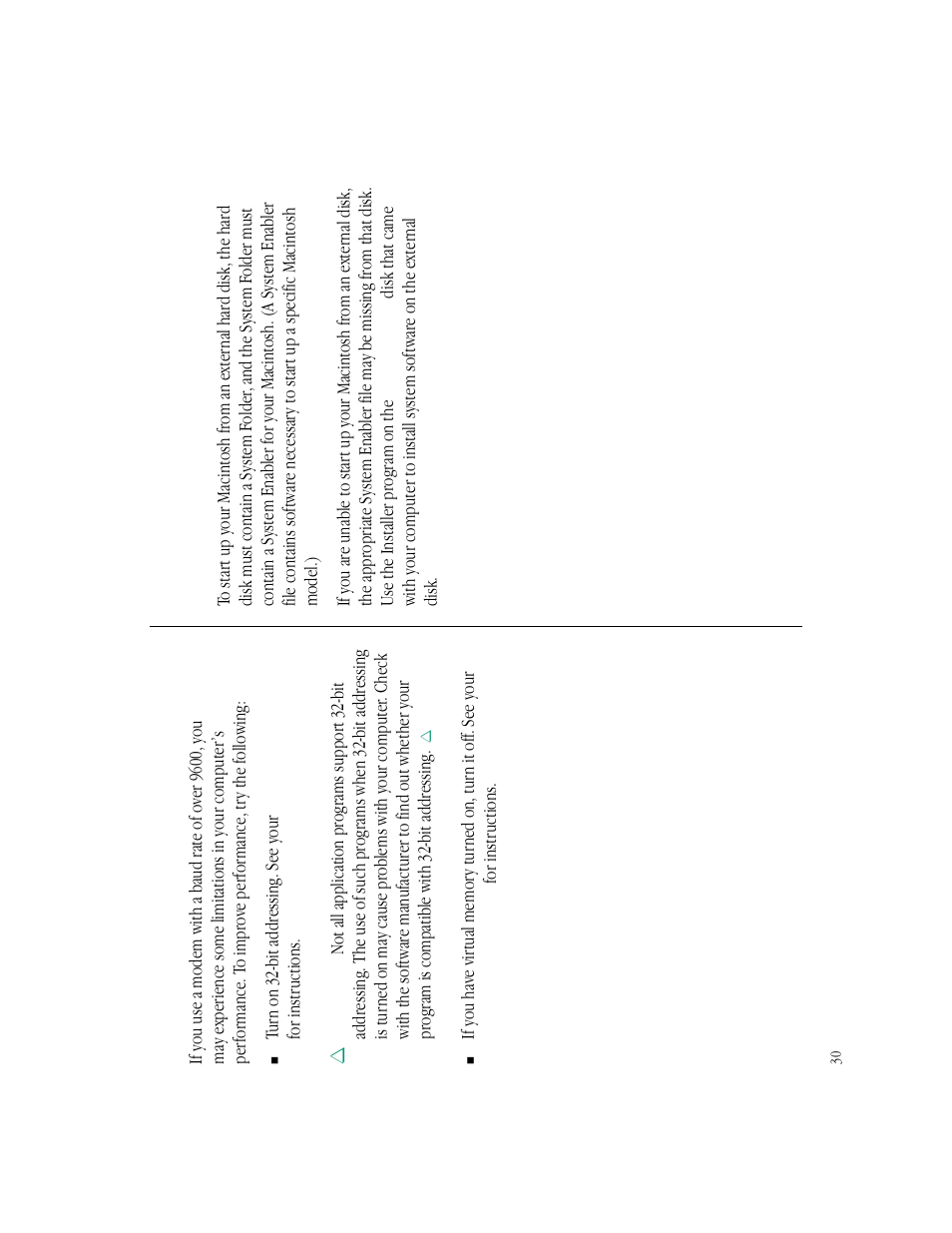 Advice about using a modem | Apple Macintosh LC 550 User Manual | Page 35 / 37