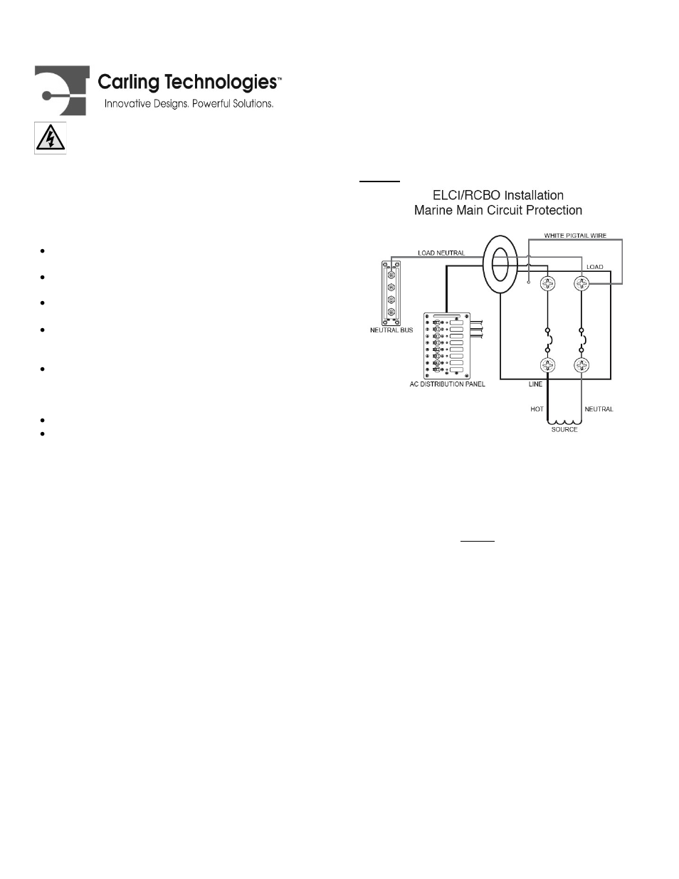 Blue Sea Systems PB-Series ELCI/RCBO User Manual | 1 page