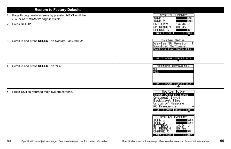 Blue Sea Systems 1801 Vessel Systems Monitor VSM 422 User Manual | Page 47 / 50