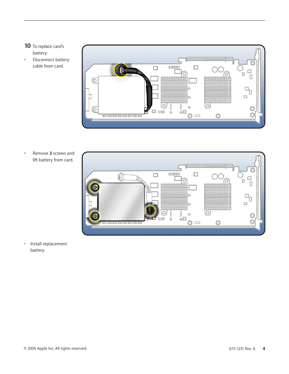 Apple Mac Pro RAID Card and Battery User Manual | Page 4 / 6